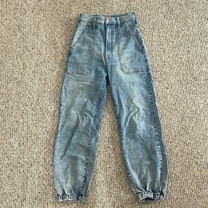 MOTHER High Rise Blue Jeans